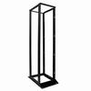 Show product details for 047-WOS-0445 Vertical Cable 45U 4 Post Open Rack  - 24-36" D x 24"W x 84" H - Black Steel Frame