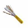 Show product details for 060-494/YL Vertical Cable HDBT 23 AWG 4 Unshielded Twisted Pair Solid Bare Copper CMR Non-Plenum Cat6 Cable - 1000' Pull Box - Yellow