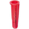 Show product details for 20 L.H. Dottie #4-6-8 Tapered Anchors with Collar - Red - Pack of 100