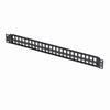 Show product details for 266-PKM02-D800 Vertical Cable 1U 48 Port Blank Patch Panel No Label Holder