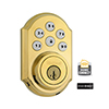 Show product details for 99100-004 Linear Z-Wave Kwikset Door Lock - Deadbolt - Solid Brass