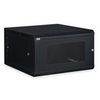 3132-3-001-06 Kendall Howard 6U Linier Vented Door Swing-out Wall Mount Cabinet - Black Finish - 23.5"W x 13.63"H x 25.99"D