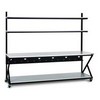 Show product details for 5000-3-200-96 Kendall Howard 96 inch Performance Work Bench with Full Bottom Shelf - Folkstone
