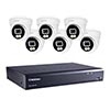 Show product details for 88-XVR08CR550-2TB UVS Line 8 Channel HD-TVI/HD-CVI/AHD/Analog + 4 Channel IP DVR Up to 120FPS @ 5MP - 2TB and 6 x 5MP 2.8mm Outdoor Warm Light Eyeball HD-TVI/HD-CVI/AHD/Analog Security Cameras