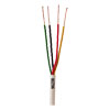 96238-45-01 Coleman Cable 22 AWG 4 Conductors Unshielded Solid Bare Copper CM/CL2 Non-plenum Alarm Wire - 500' Pull Box - White