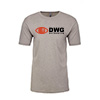 Show product details for DWG 60% Cotton 40% Polyester Fitted T-Shirt - Light Gray - Large