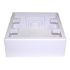 Show product details for FMJB2 Wire Trak Double Junction Box - White