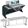 Show product details for LD-6430PS-RA Middle Atlantic LCD Monitoring Desk, 64 Inch Width, 30 Inch Height, Add-A-Bay Right, Pepperstone Finish