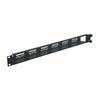Show product details for AVIP-SF1 Middle Atlantic 1 Space (1 3/4") Hinged Avip 19" Connector Panel, Horizontal Mounting, Black