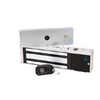 PM1200SL40 Alarm Lock Power Magnet - 1200lb Magnetic Lock Field Selectable 12/24v DC for Double Doors - L.E.D. Indicator & Door Bond Sensor - Dark Bronze Finish