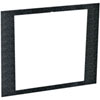 SFACE2 Middle Atlantic 2 Space Face Plate, Black Textured Finish