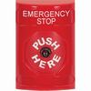 Show product details for SS2000ES-EN STI Red No Cover Key-to-Reset Stopper Station with EMERGENCY STOP Label English