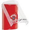SS2020NT-EN STI Red Indoor Only Flush or Surface Key-to-Reset Stopper Station with No Text Label English