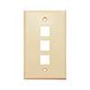 Show product details for 20-3003-IV Wall Plate for Keystone, 3 Hole - Ivory