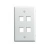 Show product details for WP3404-WH Legrand On-Q 1-Gang 4-Port Wall Plate White