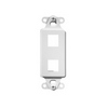 WP3412-WH-10 Legrand On-Q 2-Port Decorator Outlet Strap White - 10 Pack